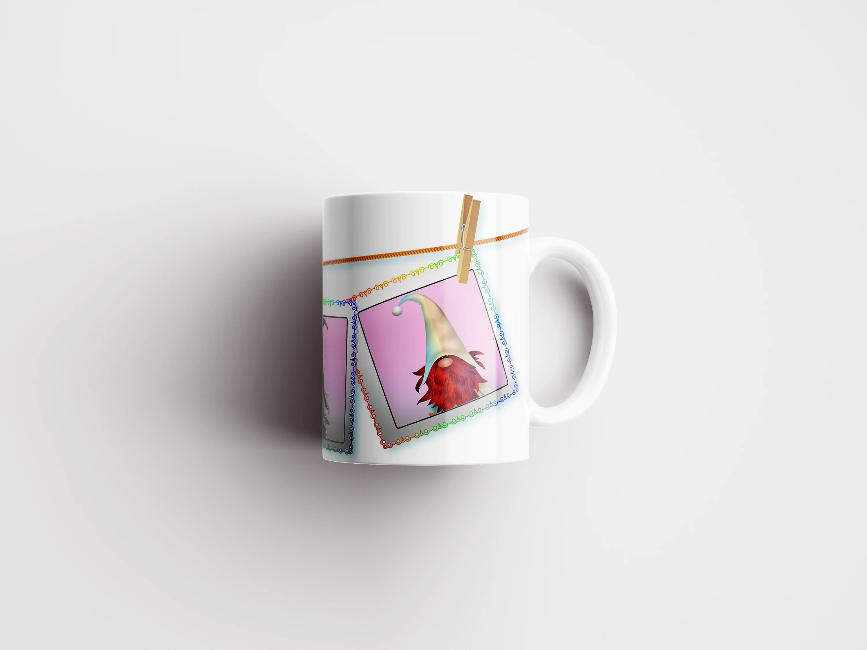 Кружка &quotВалентина гном поляроид фотографий линия одежды&quot 320 мл | Дом и сад