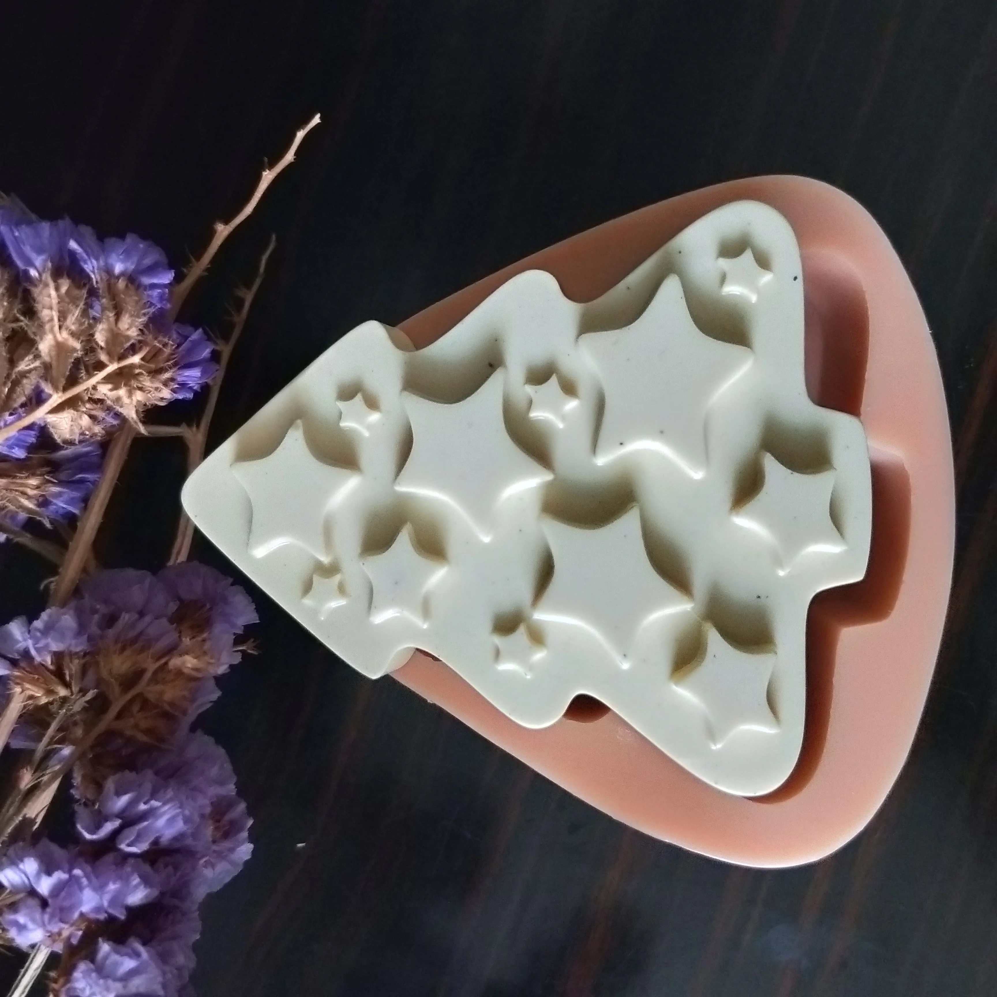 Новогоднее мыло Рождественская силиконовая форма звезда Рождество фотоформа