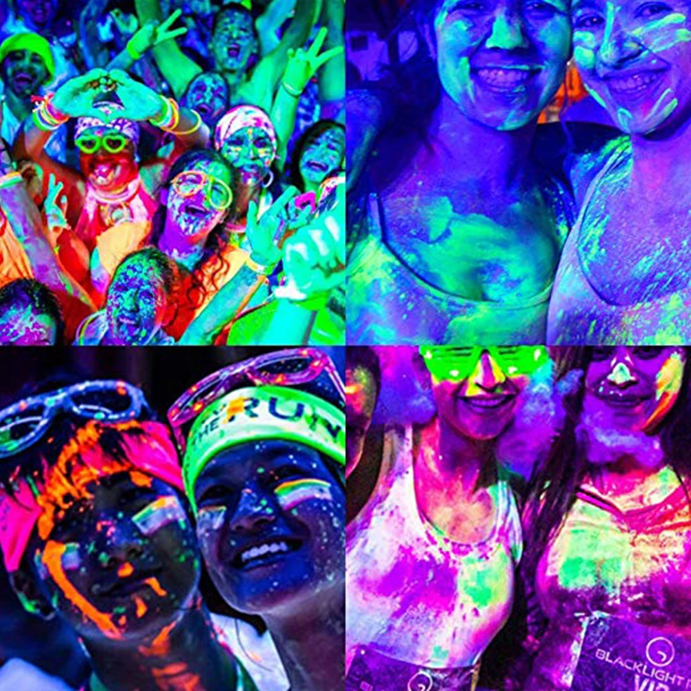 6Pcs UV Glow Blacklight Face and Body Paints Safe Non-toxic Washable in The Dark Perfect Party Accessories | Красота и здоровье