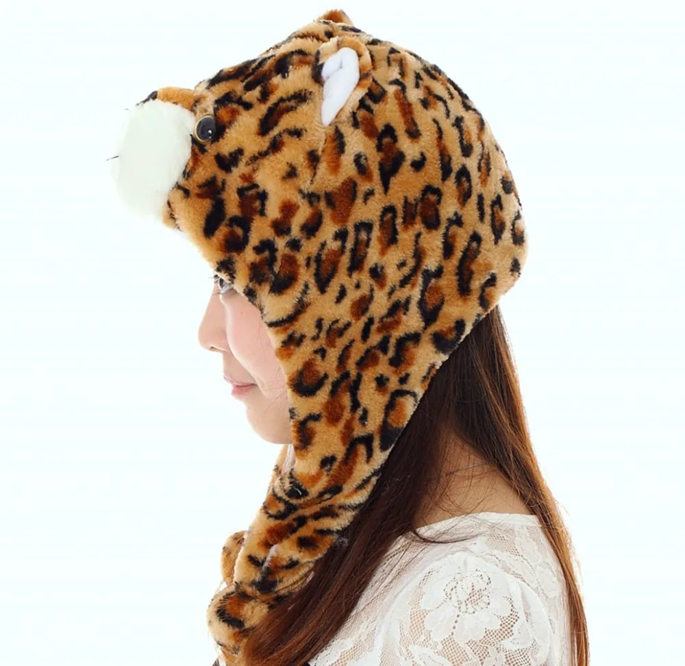 Детская шапка-бини с леопардовым принтом на Хэллоуин