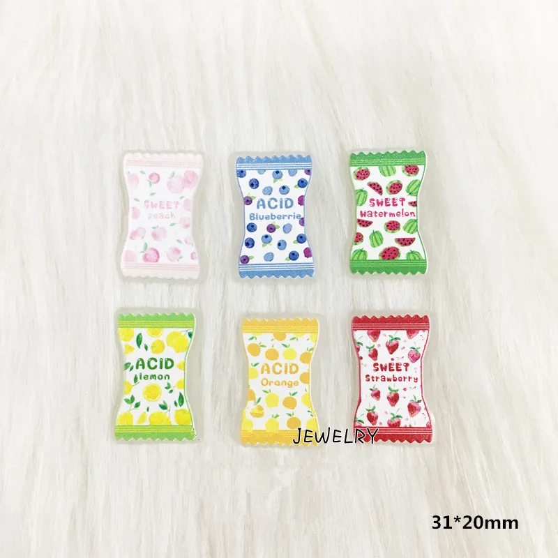 10 шт./лот кабошоны для конфет с плоской спинкой кабошон из смолы детей аксессуары