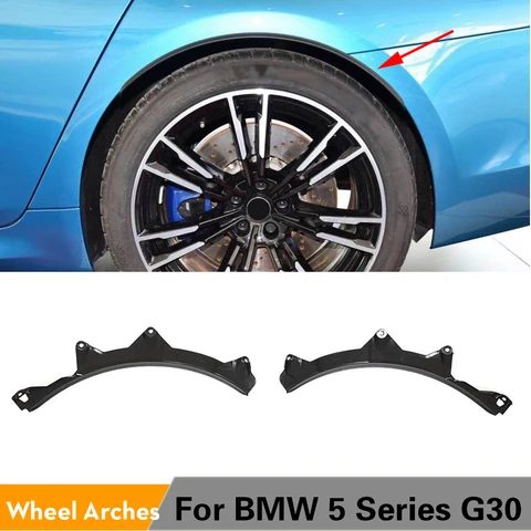 Автомобильные колеса арки крыло вспышки крылья планки для BMW 5 серии G30 2017 - 2019 колесо брови защита матовый черный