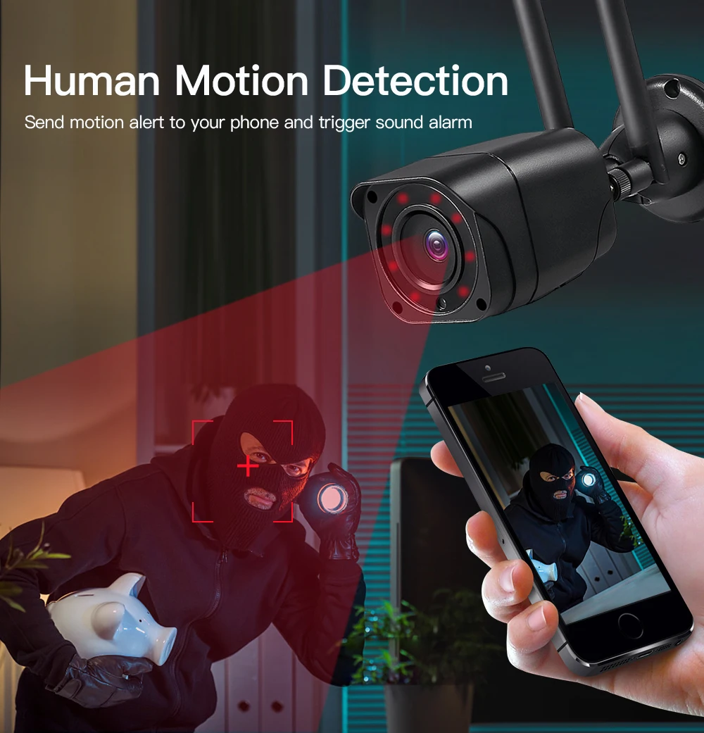 Беспроводная мини-камера безопасности с 4G sim-картой 1080P HD Wifi ip-камера для наружного наблюдения, Водонепроницаемая ИК камера ночного видения