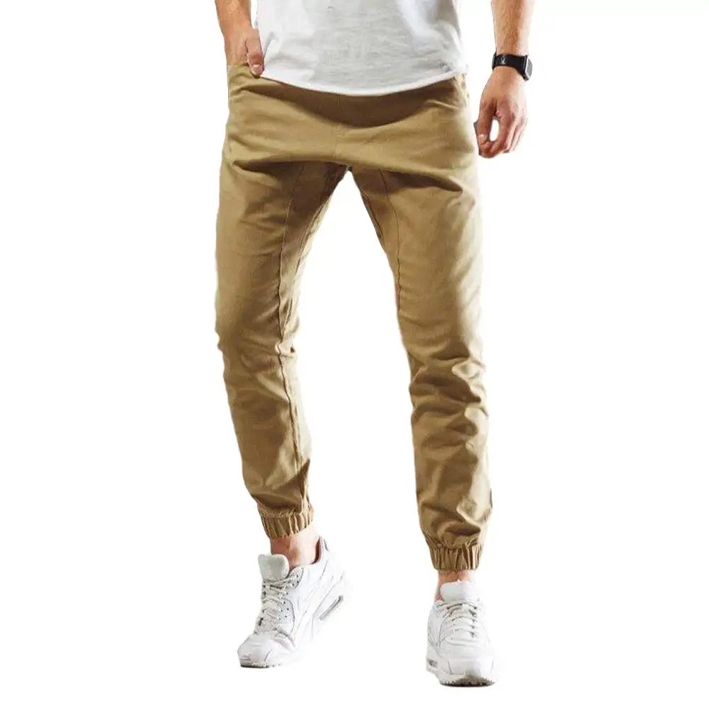 MISSKY мужские длинные брюки весна осень повседневные комбинезоны однотонные карго