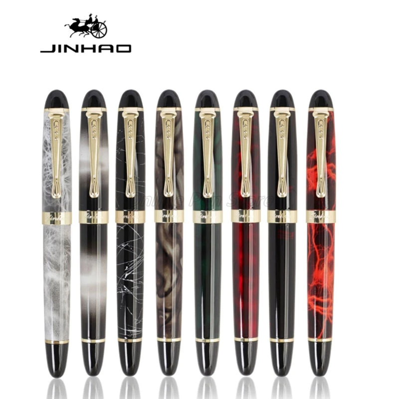 

Jinhao 450 Metal Iraurita 18 KGP Medium Nib 0.5mm Fountain Pen Noble Office School Professional Stationery