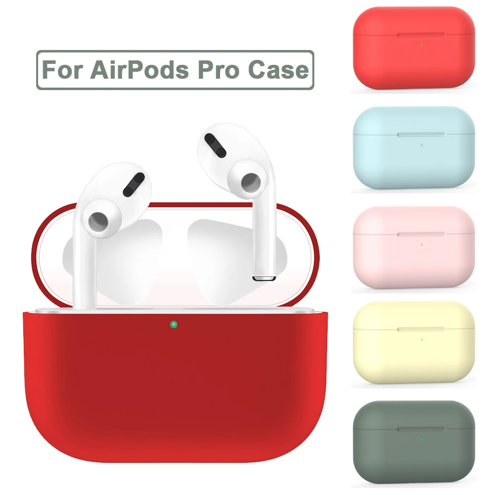 Мягкий силиконовый чехол из ТПУ для Apple Airpods Pro защитный наушников AirPods 3