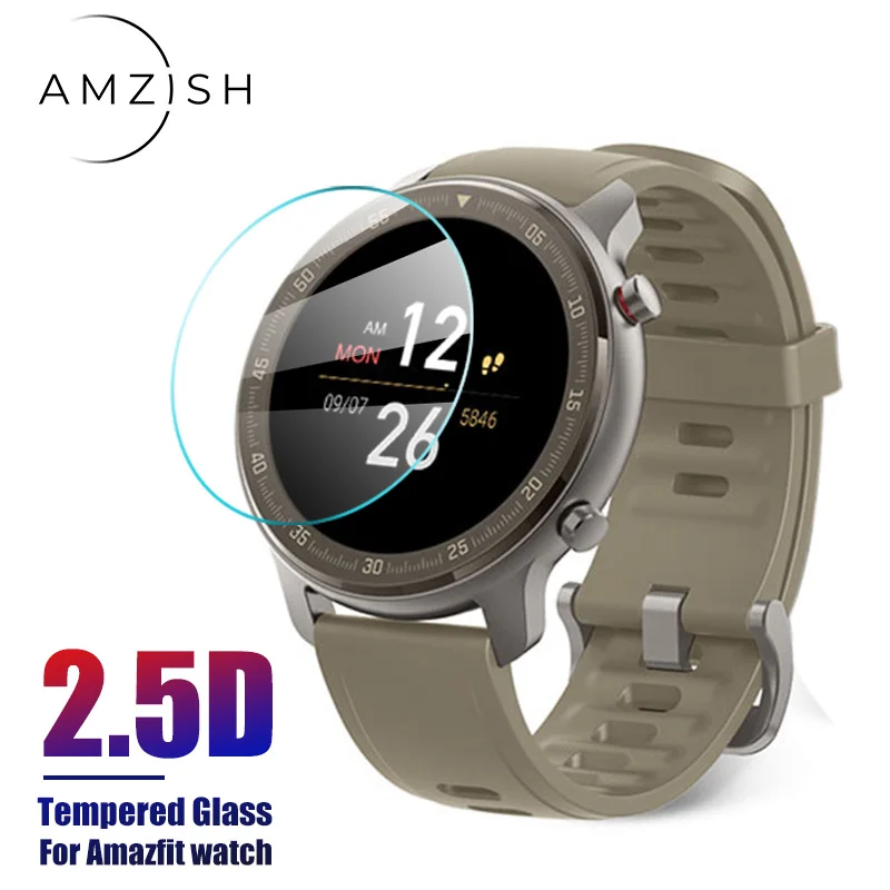 Amzish 2.5D защитное закаленное стекло для Huami Amazfit GTR47 GTR42 устойчивое к царапинам с