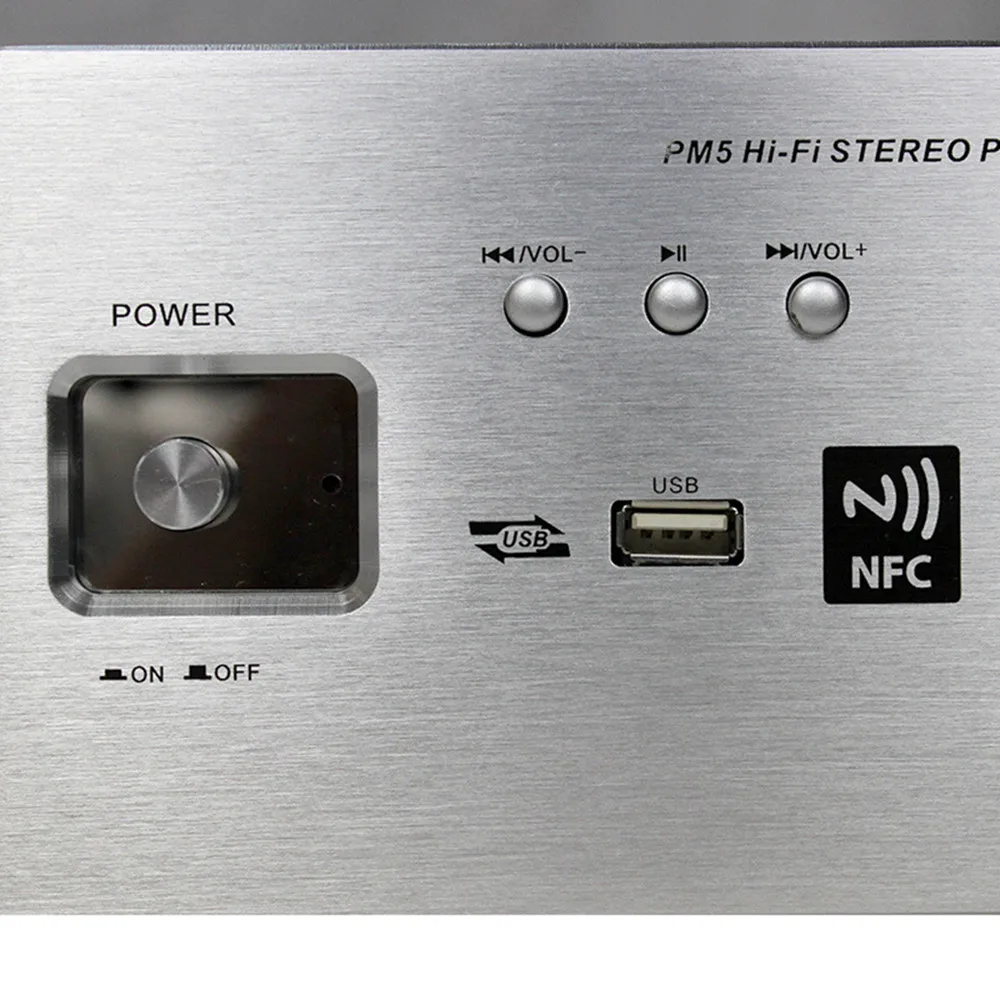 

PM5 Amplifier Hi-Fi Stereo Power Amplifier NFC Wireless Bluetooth Amplifier Support USB CD DVD 80W + 80W Power AMP