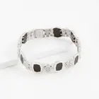 Серебряный браслет мужской с ониксами и фианитами 000-306812 НАШЕ ЗОЛОТО Our gold