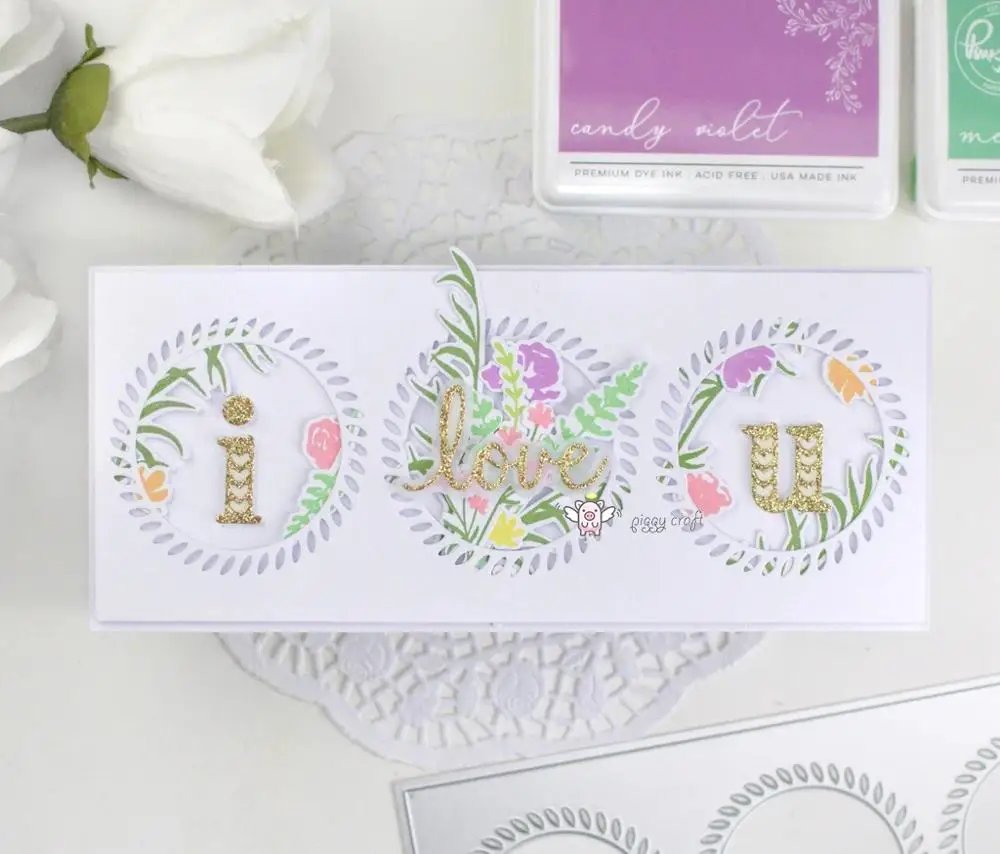 Mmao Crafts Metal Steel Cutting Dies New Garland rectangular frame Stencil For DIY Scrapbooking Paper/photo Cards Embossing | Дом и сад