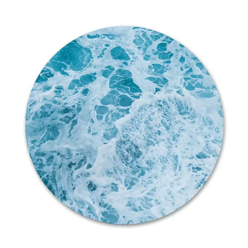 58mm blue sea Icons Pins Badge Decoration Brooches Metal Badges For Clothes Backpack | Дом и сад