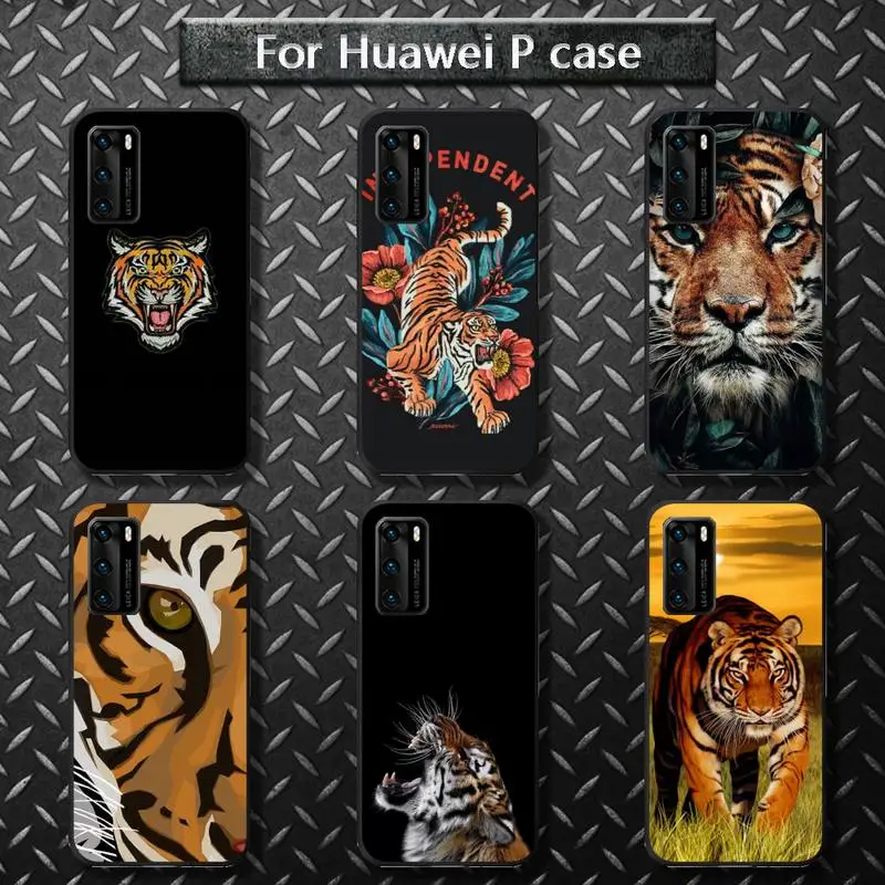 

Animal Tiger Phone Case For huawei P40 P30 pro lite P10 P20 P30 psmart 2020 2019 2017 2018 For P40 lite phone case
