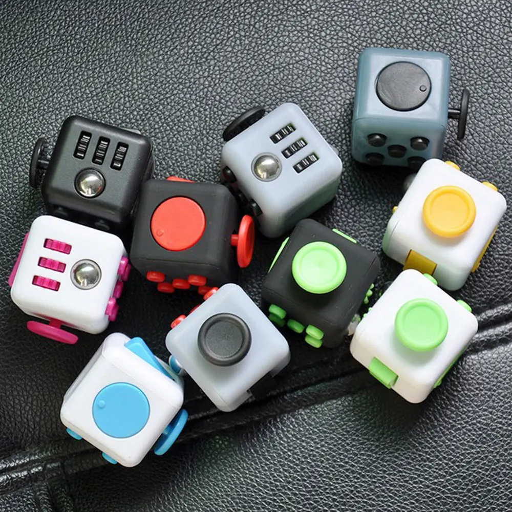 

TianTa Antistress Cube Toy Anxiety Relief Dice Toys Fun Stress Reliever Kids Adult Desk Finger Decompression Six Sides Mini Cube