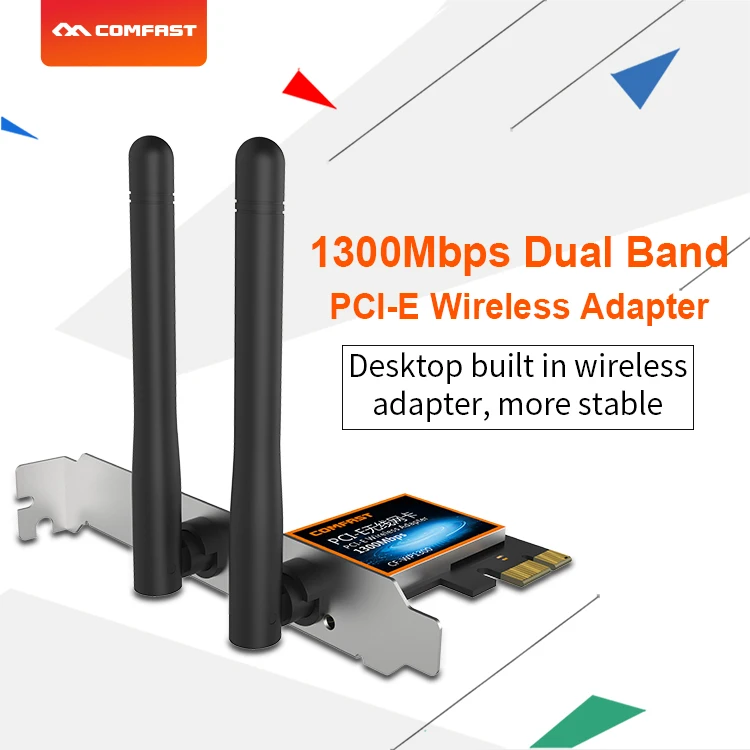 Сетевая карта Wireless-AC RTL8822 PCI Express PCi-e 1300 Мбит/с 802.11b/G/N Gigabit для Win7 8 10 | Компьютеры и
