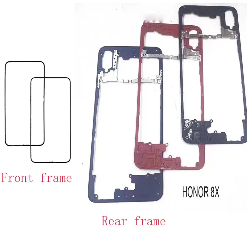 

Repair Spare Parts For Huawei Honor 8X Back Bezel LCD Supporting Middle Frame Front Plate Housing Faceplate Bezel Front Frame