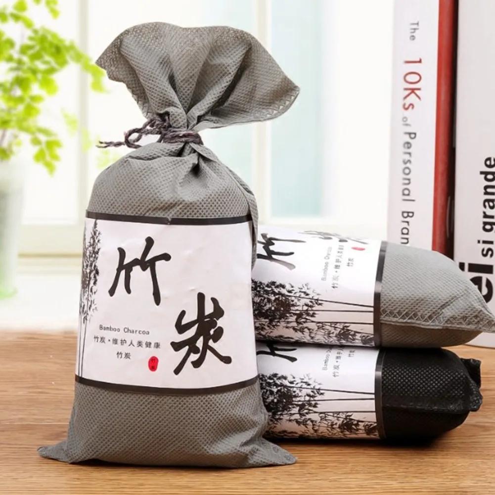 

Bamboo Charcoal Air Purifying Bags For Refrigerators Wardrobes Shoe Cabinets Car Air Freshener Purifier Activated Carbon Bag