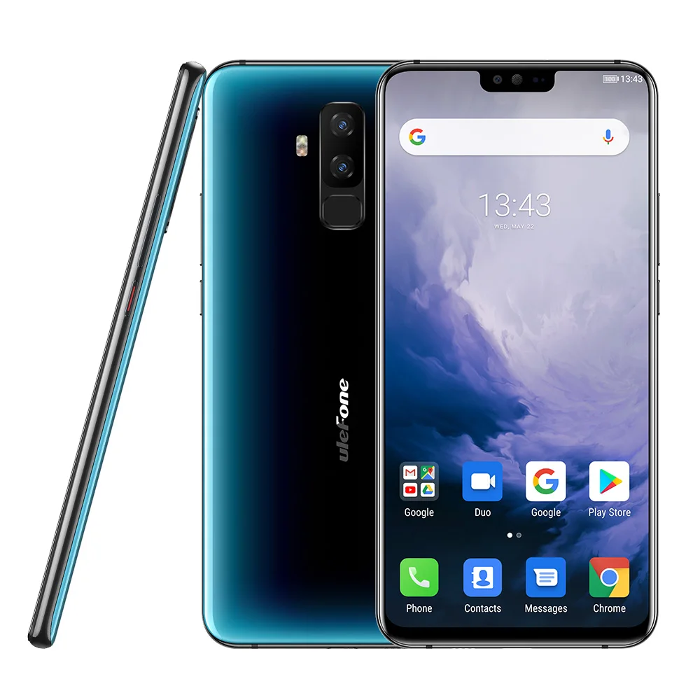 Ulefone T2 смартфон с 5 дюймовым дисплеем процессором Helio P70 ОЗУ 6 ГБ ПЗУ 128 Android 9 0 4G 7