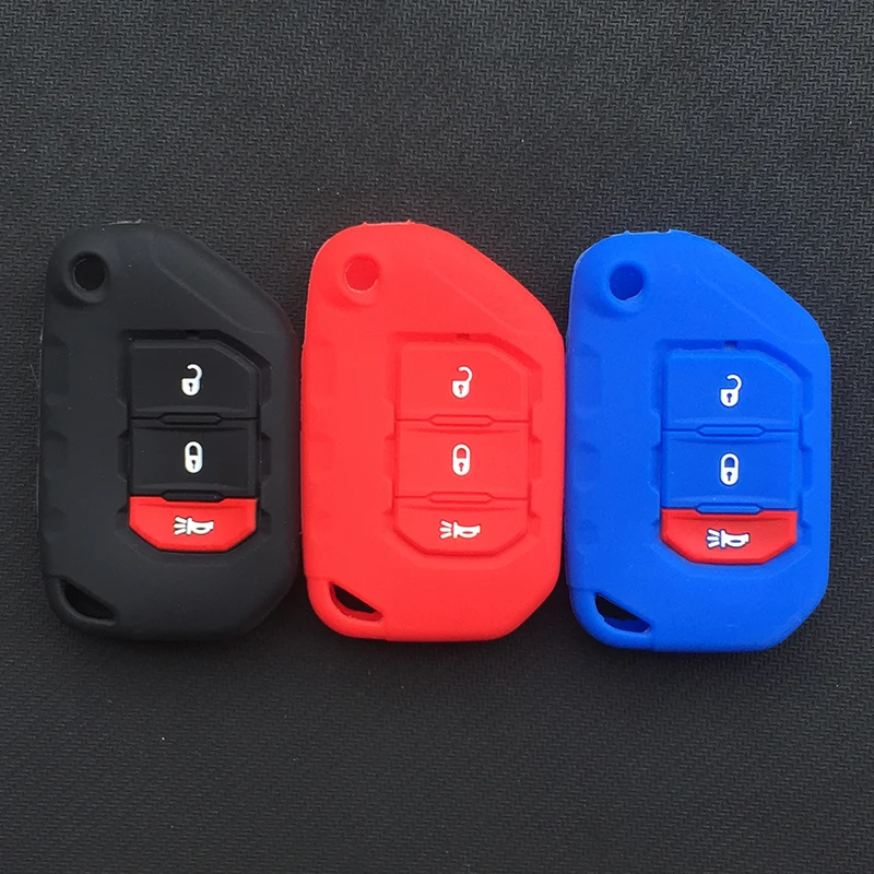 Силиконовый чехол для автомобильного смарт-ключа с 3 кнопками и дистанционным