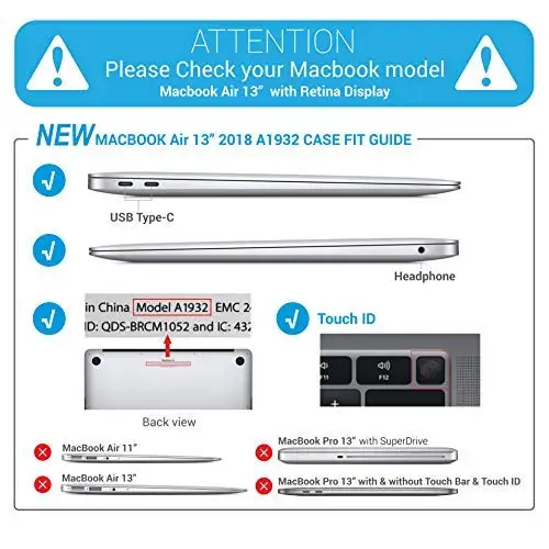 Матовая твердая прорезиненная оболочка корпуса + крышка клавиатуры для Apple Macbook Pro