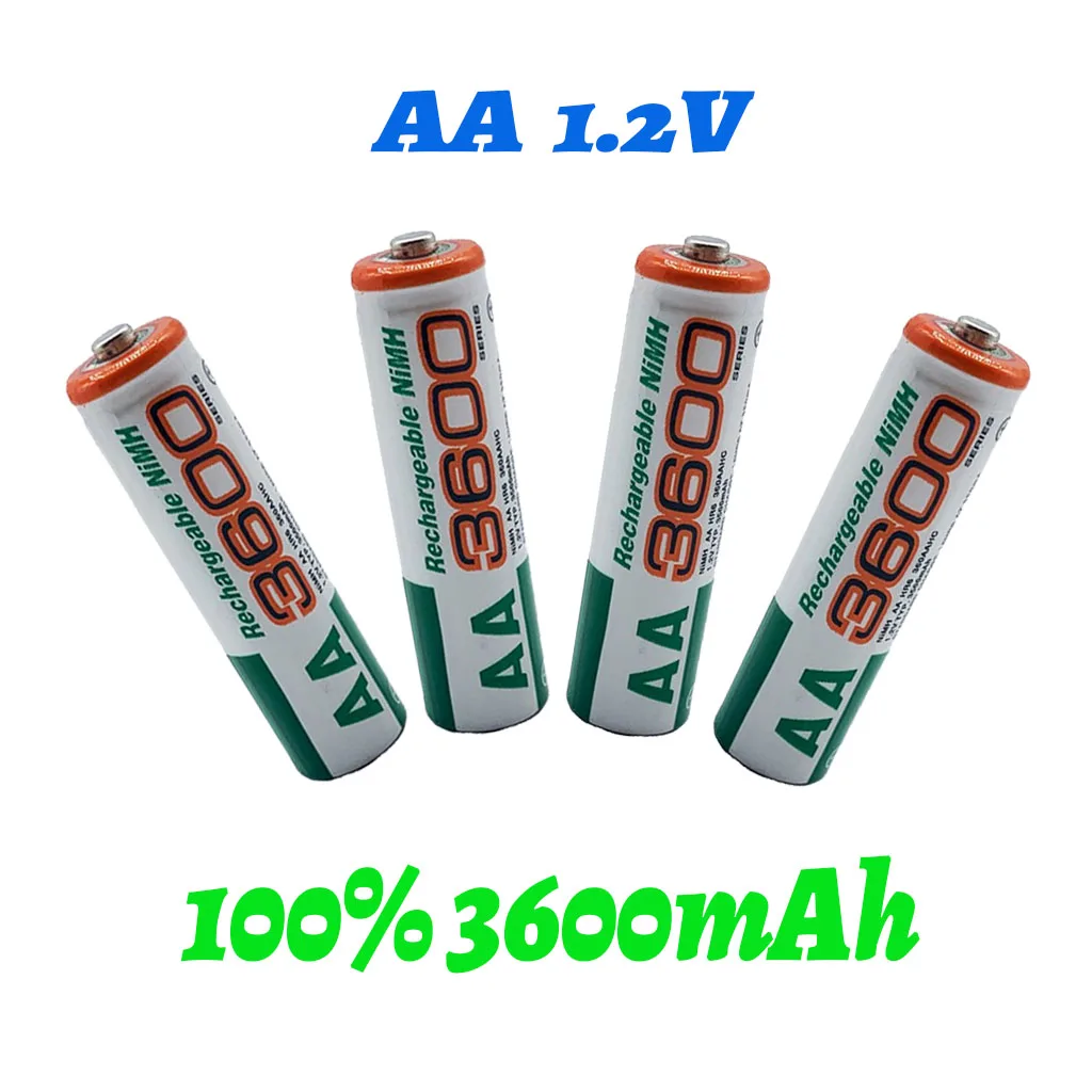 2021 новый 100% MAH Ni MH AA перезаряжаемый аккумулятор для портативных игр CD плееров