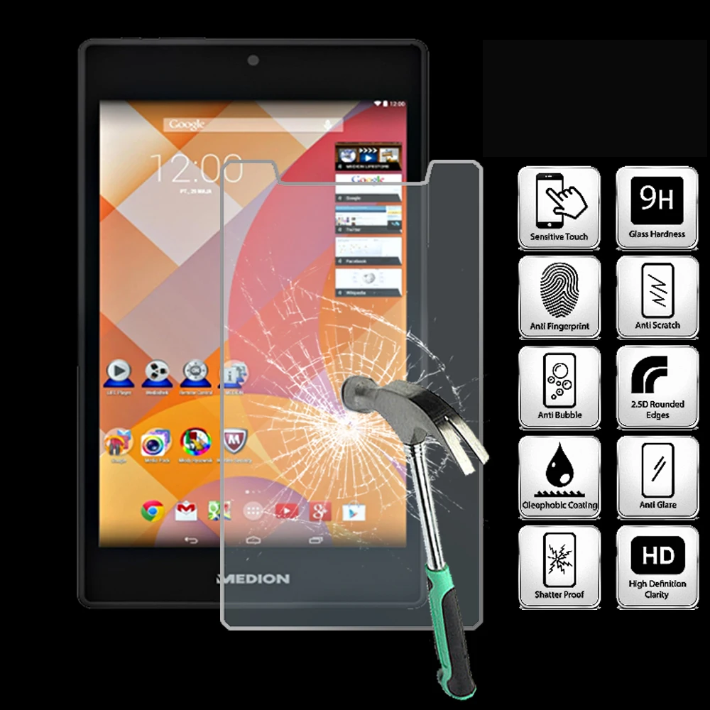 Закаленное защитное стекло для планшета MEDION LIFETAB P7331-9H Взрывозащищенная