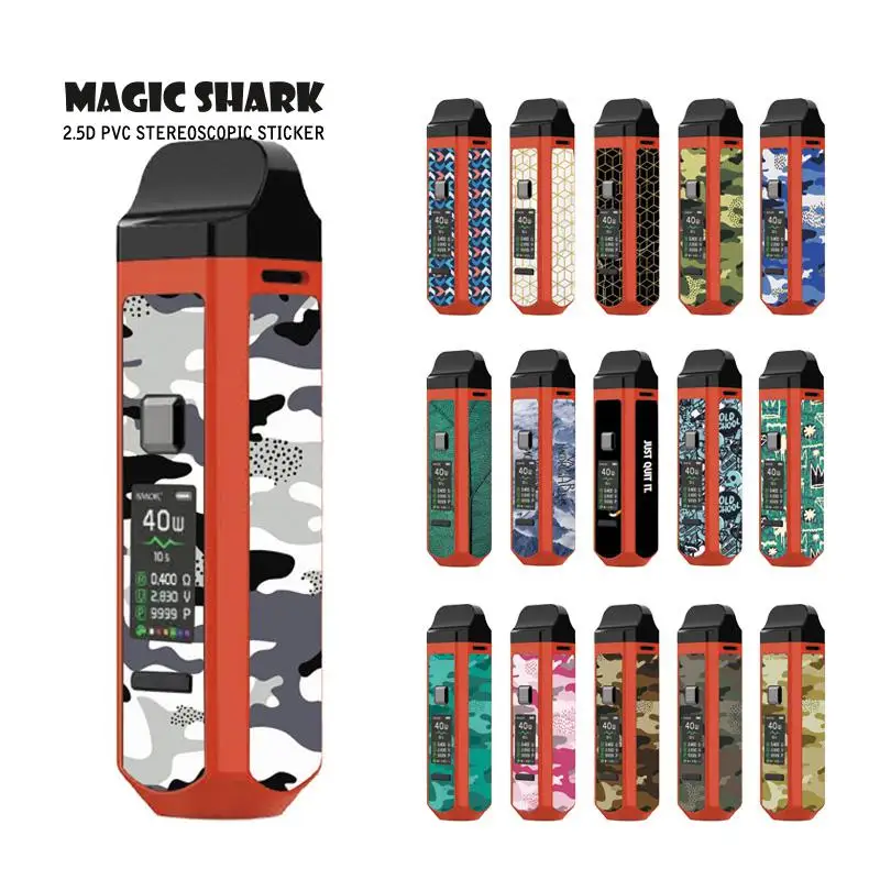 Ультратонкий ударопрочный чехол Magic Shark с черепом и листьями в стиле милитари