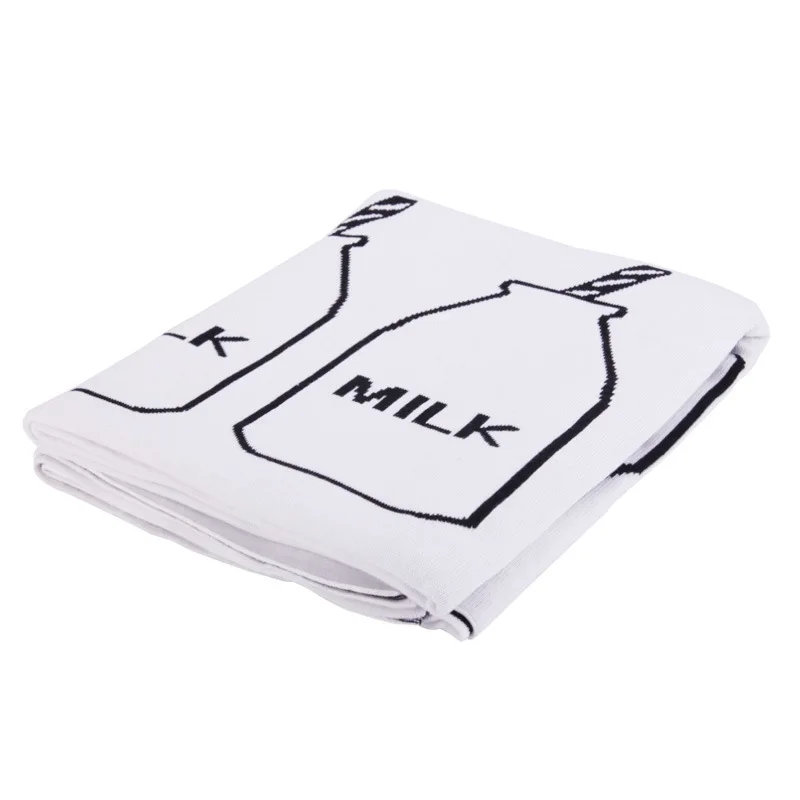 Модное простое детское Хлопковое трикотажное одеяло для новорожденных