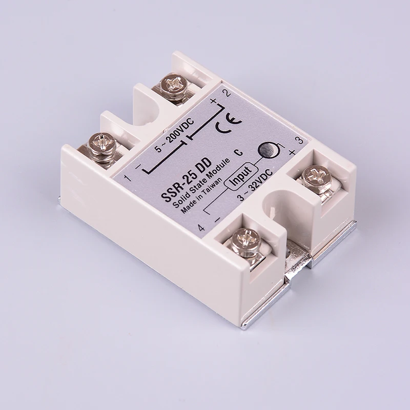 

1pc Solid State Relay SSR-25DD 25A AC Control DC Relais 3-32VDC To 5-60VDC SSR 25AA