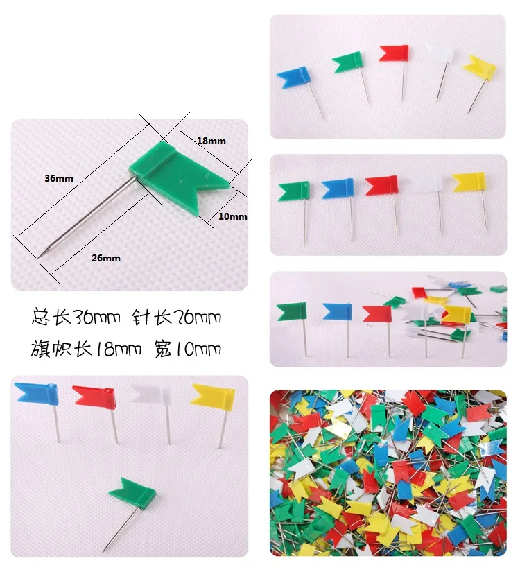 20 шт./упак. пластиковые штифты в форме флага 5 цветов|Прихватки| |