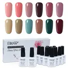 Elite99 12 шт.лот Подарочная коробка УФ Гель-лак для ногтей, био-гели винно-красного цвета 10 мл! Полупостоянная лак Макарон Для ногтей эмаль телесного цвета покрытие для ногтей, полустойкое к Гель-лак