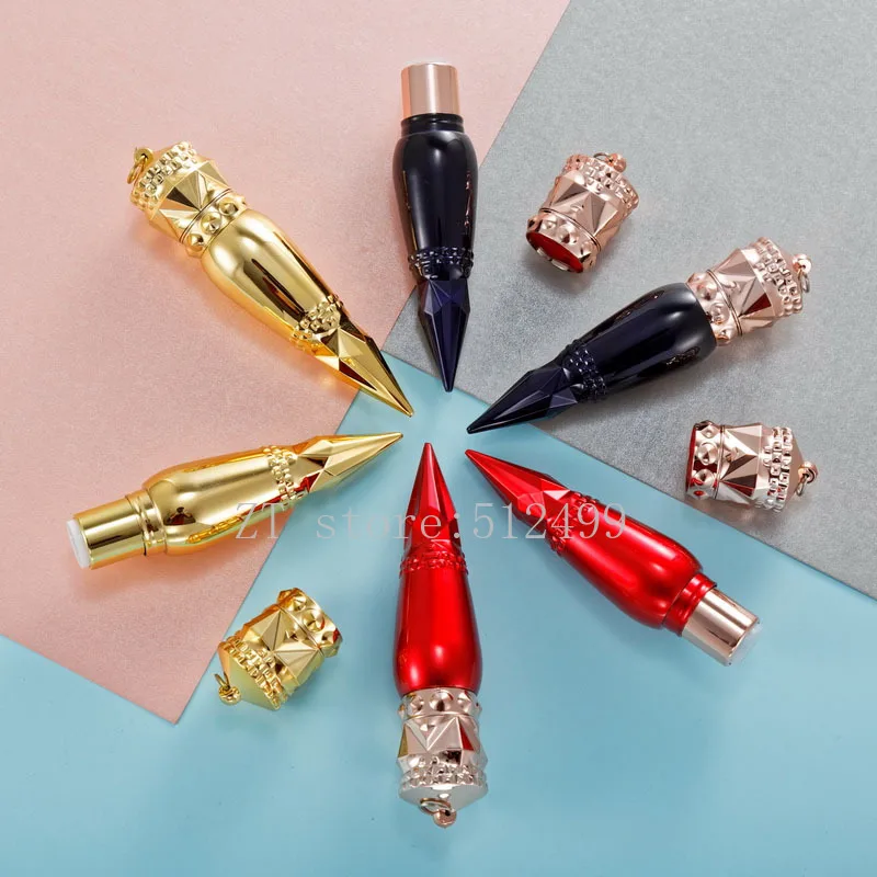 

10/30/50pcs Black Red Bullet Blue Pink Square Transparent 12.1mm Cosmetics Empty Lipstick Tube Lip Balm Container Refillable
