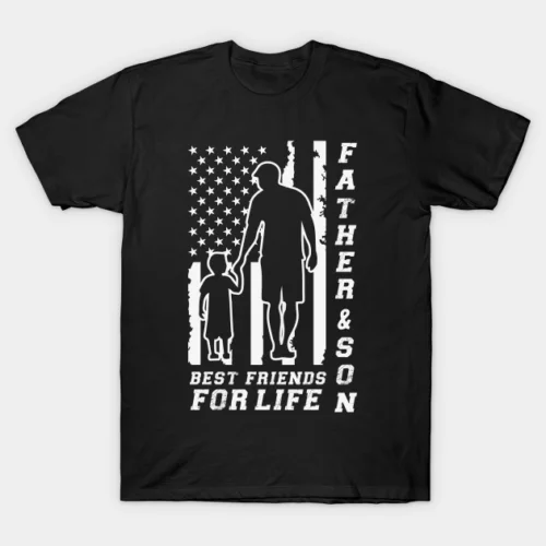 

Father And Son Best Friend For Life Father's Day Gift Dad T-Shirt Black S-3XL
