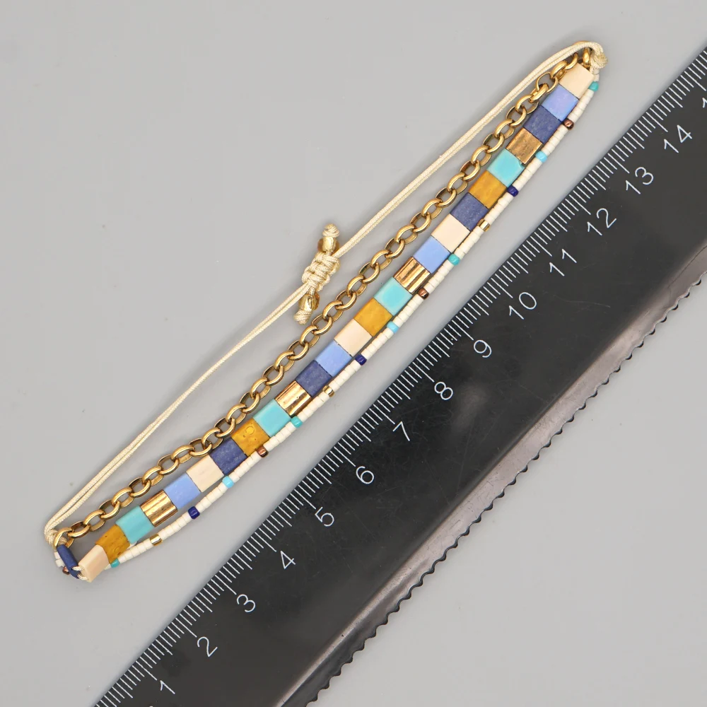 

Go2boho Multilayer Chain Bracelet For Women Tila Pulseras Jewelry Adjustable Rope Jewellery Miyuki Bead Women's Bracelets Gifts