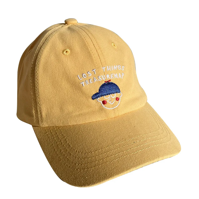Бейсболка детская с вышивкой милый мультяшный Козырьки Шляпы для мальчиков и