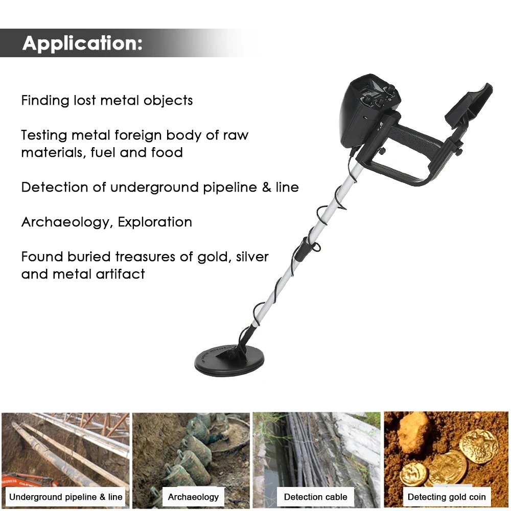 

KKmoon MD4030 Metal Detector Pinpointer Professional Gold Detector Treasure Hunter FinderTracker Electronic Measuring Instrument
