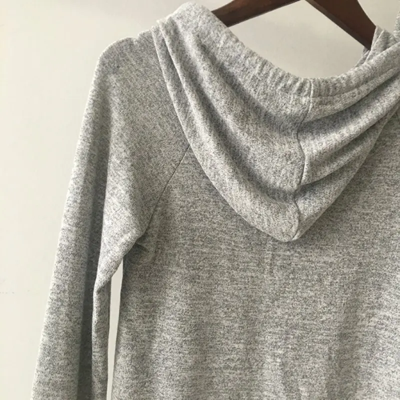 Женский спортивный костюм из двух предметов однотонный Повседневный Свободный