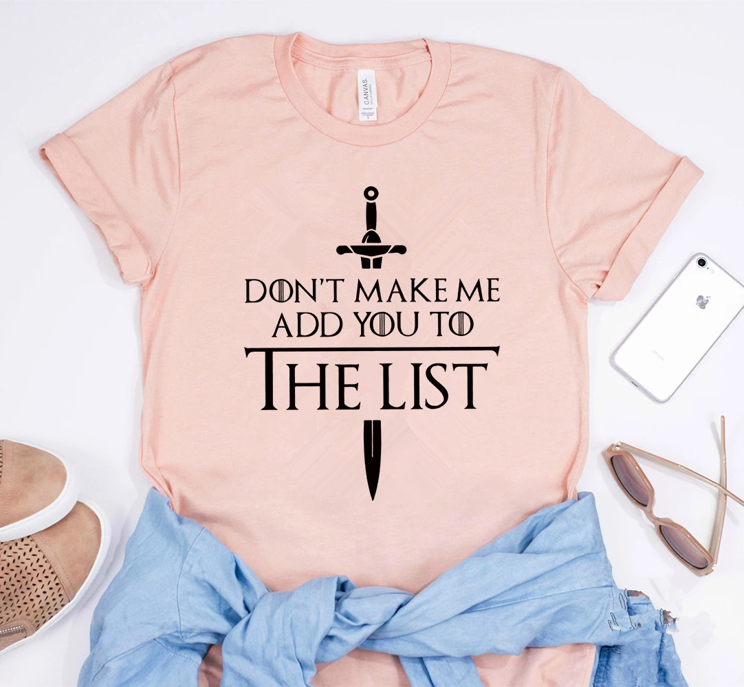 Забавные футболки со слоганом Новое поступление забавная рубашка Ария Старк Не