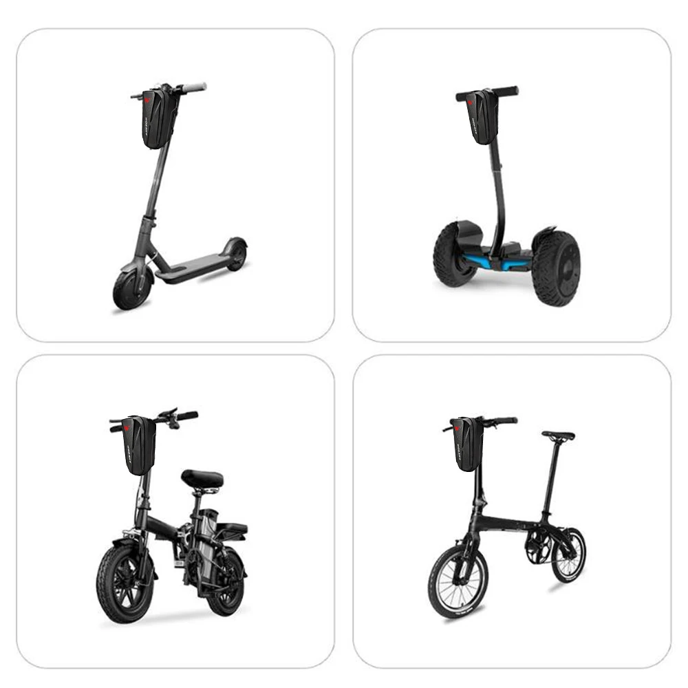 

WOSAWE Universal Electric Bike Scooter Handle Bag EVA Hard Shell Bag for Cell Phone 2L/ 3L Capacity Cycling Bag