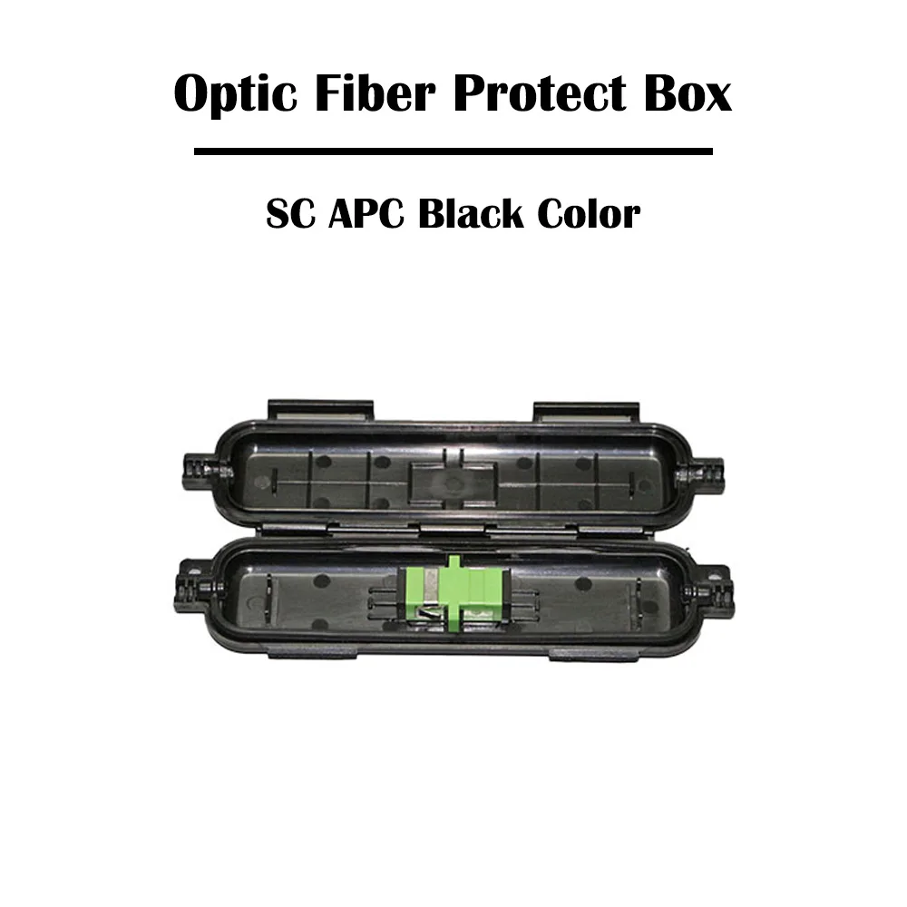 Коробка для защиты волокна SC APC 1/2 шт./партия Белый/Черный цвет с адаптером