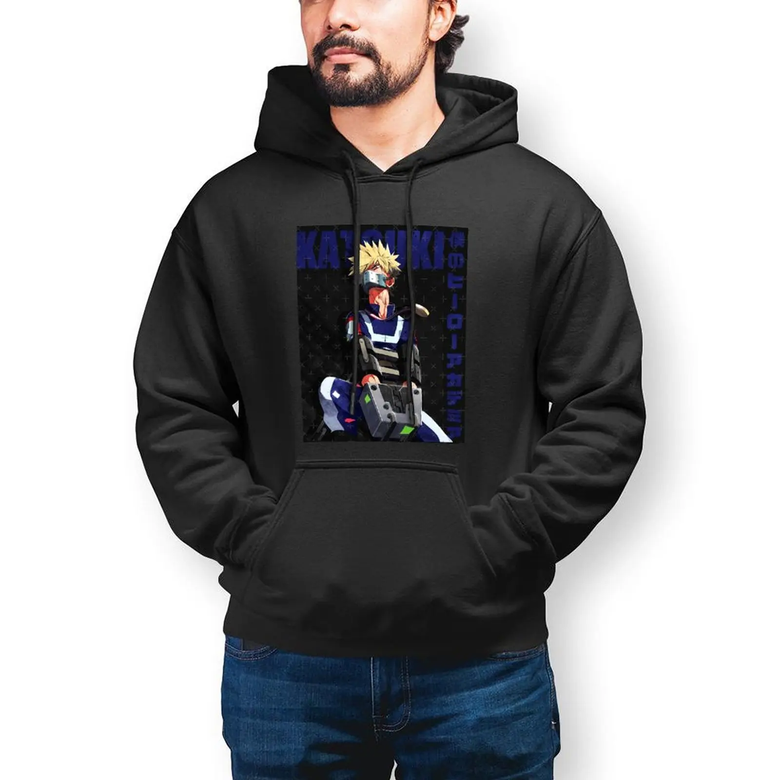 

Bakugou Hoodies Cotton Outdoor Pullover Hoodie Autumn Long Sleeve Cool Hoodie XXXL Men