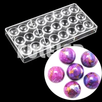 diy half ball shape polycarbonate chocolate candy mold for baking pastry bonbon mould confectionery tool wholesale