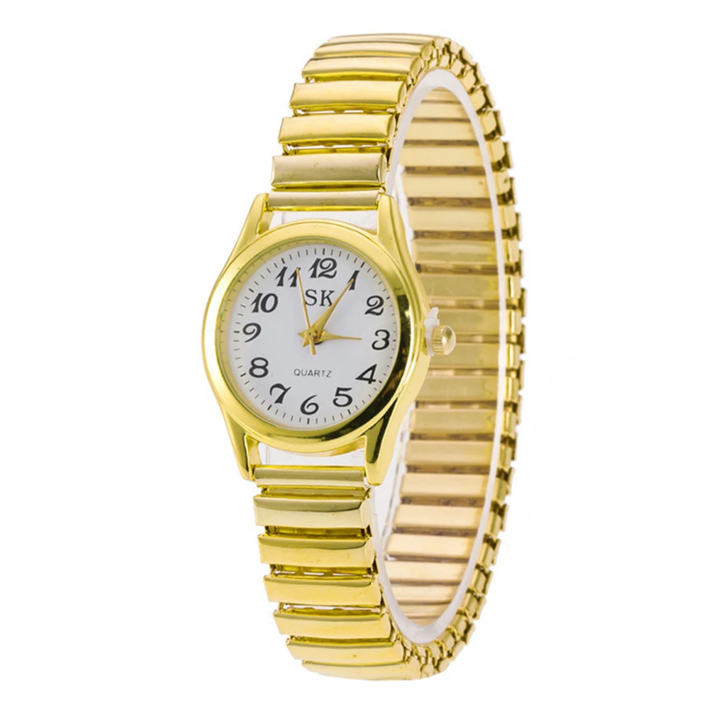 Часы наручные кварцевые для мужчин и женщин модные эластичные с резинкой на