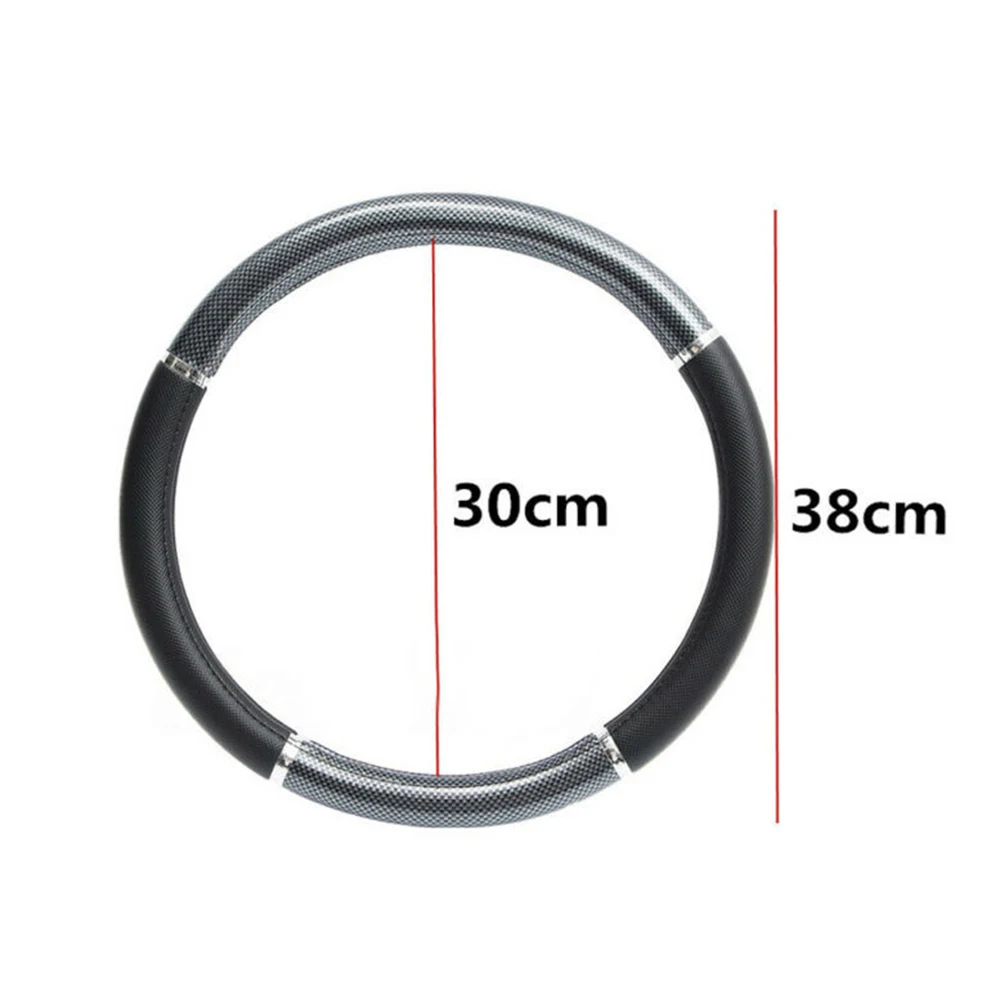 

Universal Steering Wheel Cover Non-Slip Accessories Auto Black Comfortable