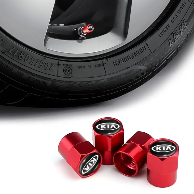 4 шт. колпачки для клапанов автомобильных шин KIA Sid Rio Soul Sportage Ceed Sorento Cerato K2 K3 K4 K5