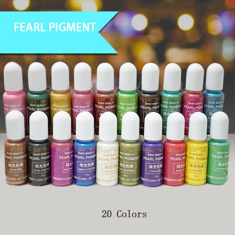 

15g/Bottle High Quality Pigment Epoxy UV Resin DIY Handmade Art Crafts Coloring Dye Colorant Jewelery Materials Craft