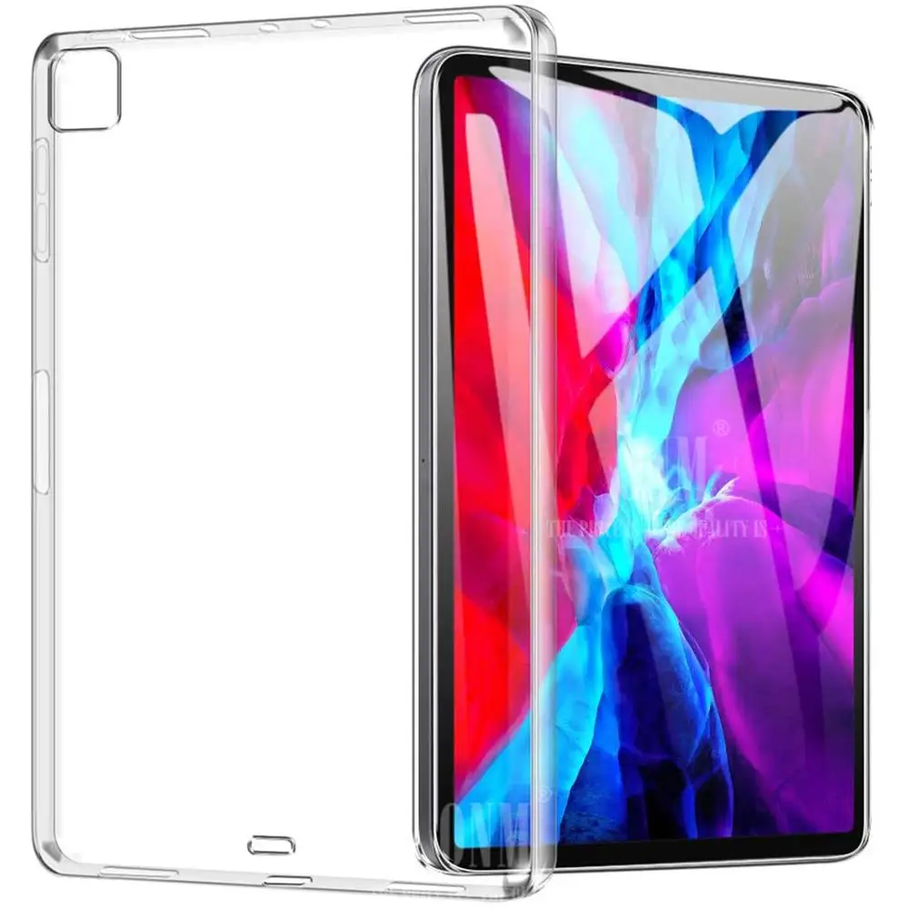 Чехол для iPad Pro 12 9 2020 TPU силиконовый прозрачный ультра тонкий мягкий чехол Apple