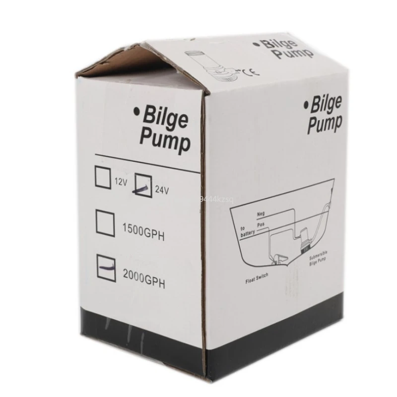 Бесплатная доставка высокого давления 2000GPH лодка откачивающий насос 24 v dc 12 каяк