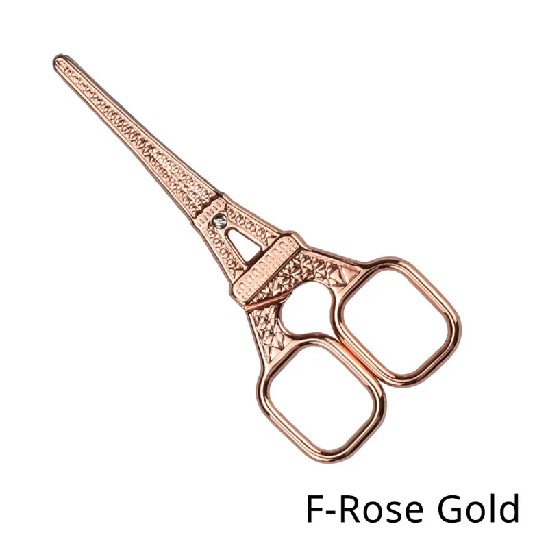 F-Rose Gold Looen брендовые ножницы из нержавеющей стали в европейском стиле, маленькие ножницы для вышивки крестом, аксессуары для шитья, Классические ножницы для женщин - Цвет: F-Rose Gold