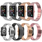 Металлический ремешок для Apple watch 7 band, браслет из нержавеющей стали для apple iWatch серии 76, 6, 5, 4, 3, 2, 1, 38, 40, 41 мм, 42, 44, 45 мм