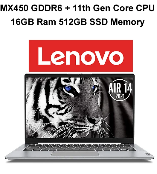 2021 лучший ноутбук Lenovo Xiaoxin Air 14 с 11th Gen Core i7 i5 MX450 GDDR6 7nm AMD R5 5500U 16 Гб Ram 512 ГБ SSD